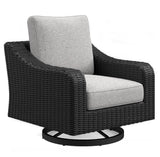 Beachcroft - Swivel Lounge Chair Black by Signature Design by Ashley® | Bel Furniture