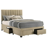 Wheatland - 4-Drawer Upholstered Storage Bed
