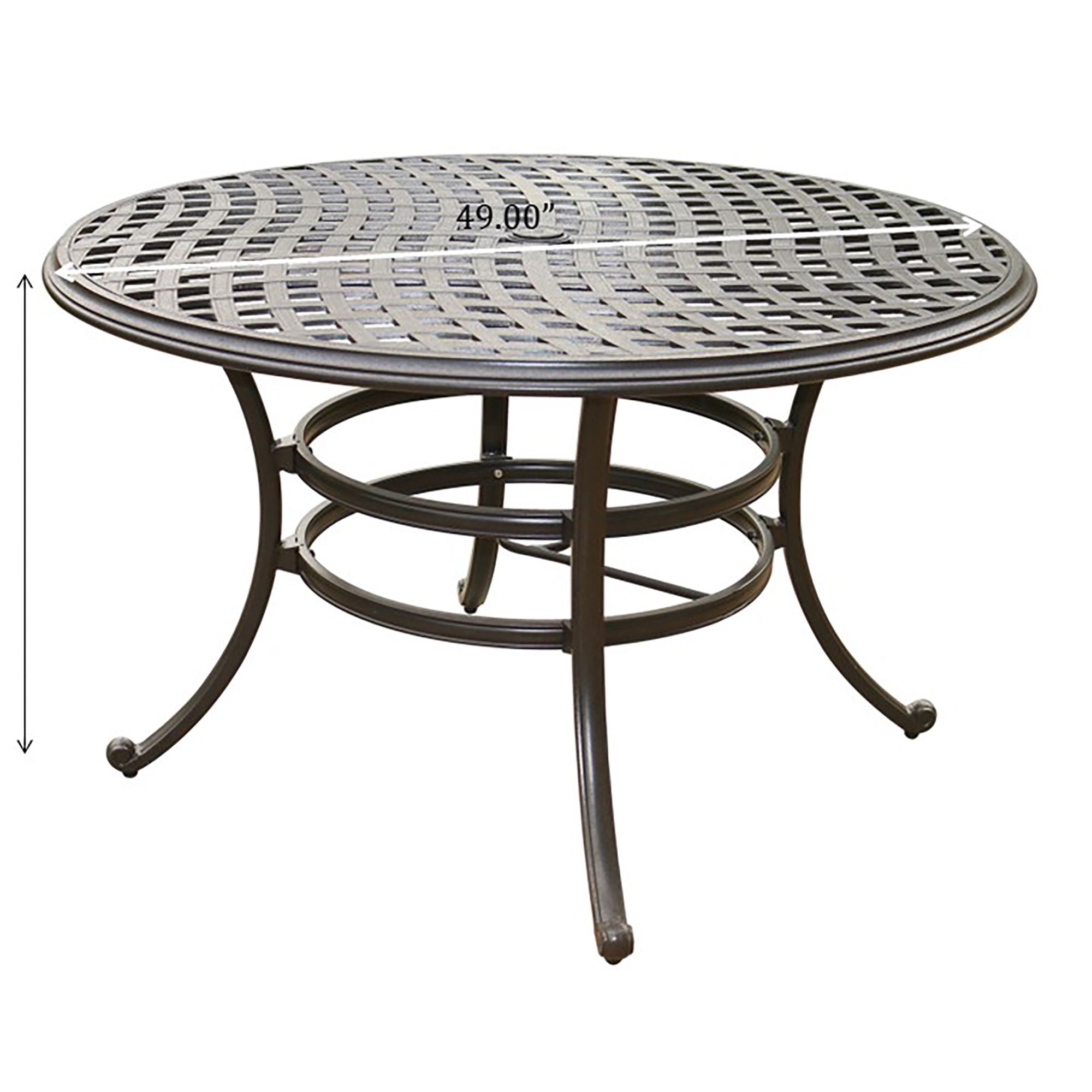 Round Dining Table - Espresso Brown