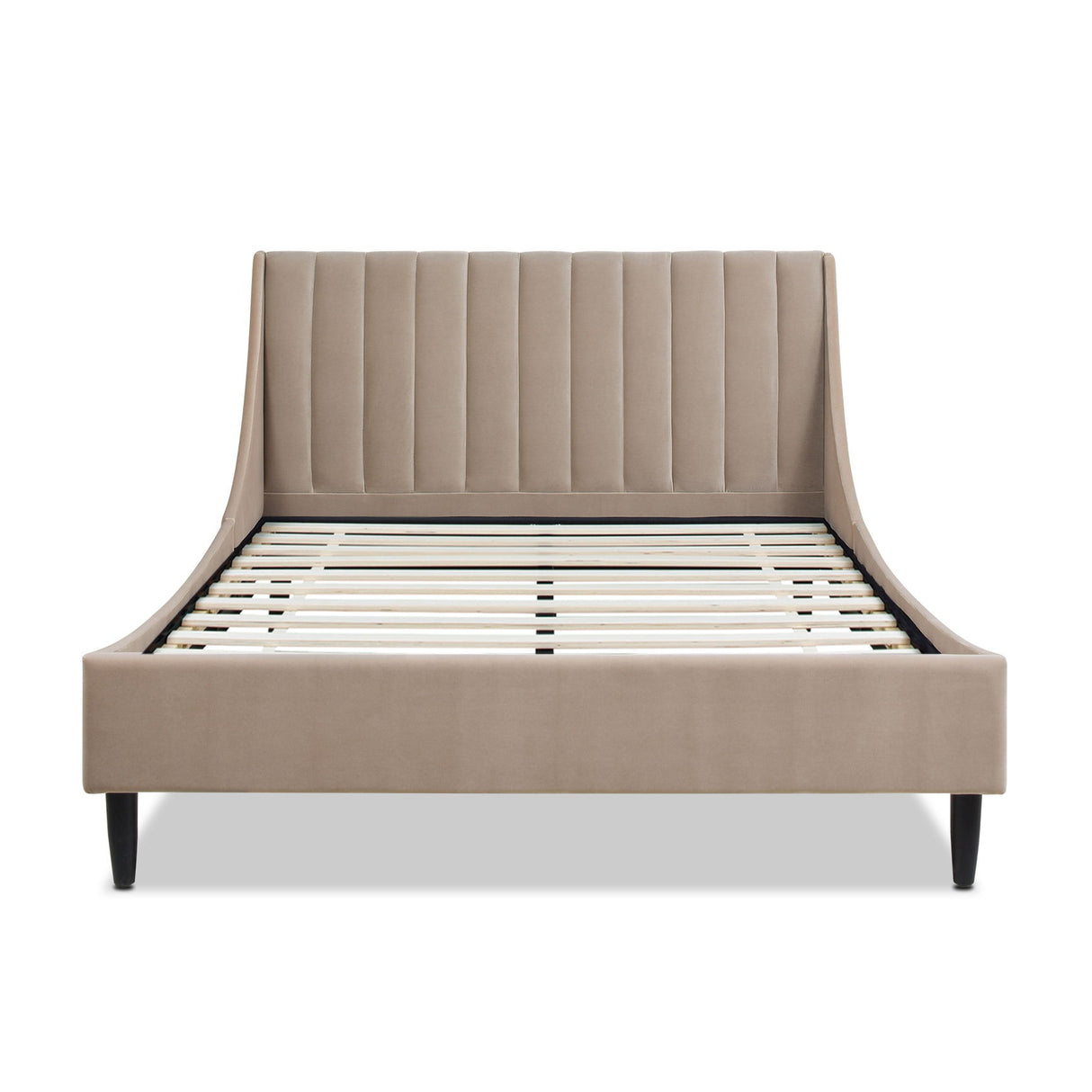 Aspen - Vertical Tufted Modern Headboard Platform Bed Set by Jennifer Taylor Home | Bel Furniture
