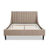 Aspen - Vertical Tufted Modern Headboard Platform Bed Set by Jennifer Taylor Home | Bel Furniture