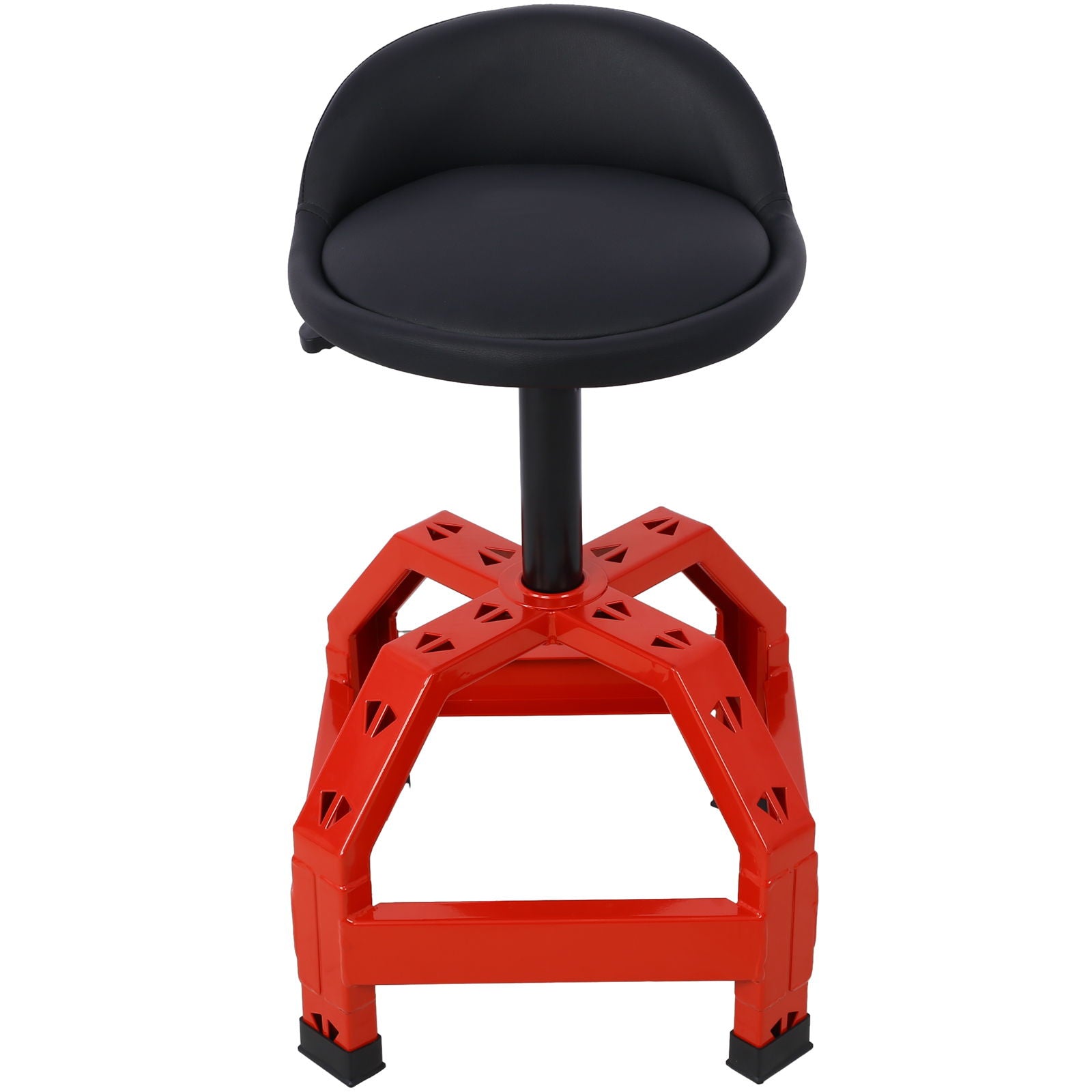 Pneumatic 360 Degree Swivel Stool, Mechanics Rolling Creeper Seat, Heavy Duty Mechanics Stool