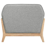 Vaughn - Fabric Upholstered Flared Arm Accent Chair - Gray