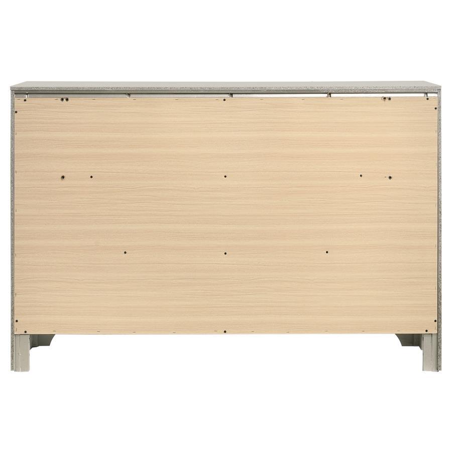 Salford - 7-Drawer Dresser - Metallic Sterling