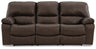 Leesworth - Reclining Sofa Dark Brown Power Reclining by Signature Design by Ashley® | Bel Furniture