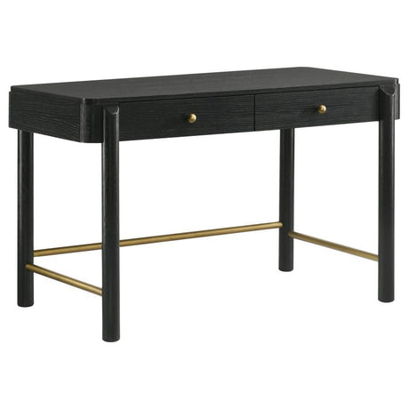 Arini - 2-Drawer Vanity Desk Makeup Table Black by CoasterElevations | Bel Furniture