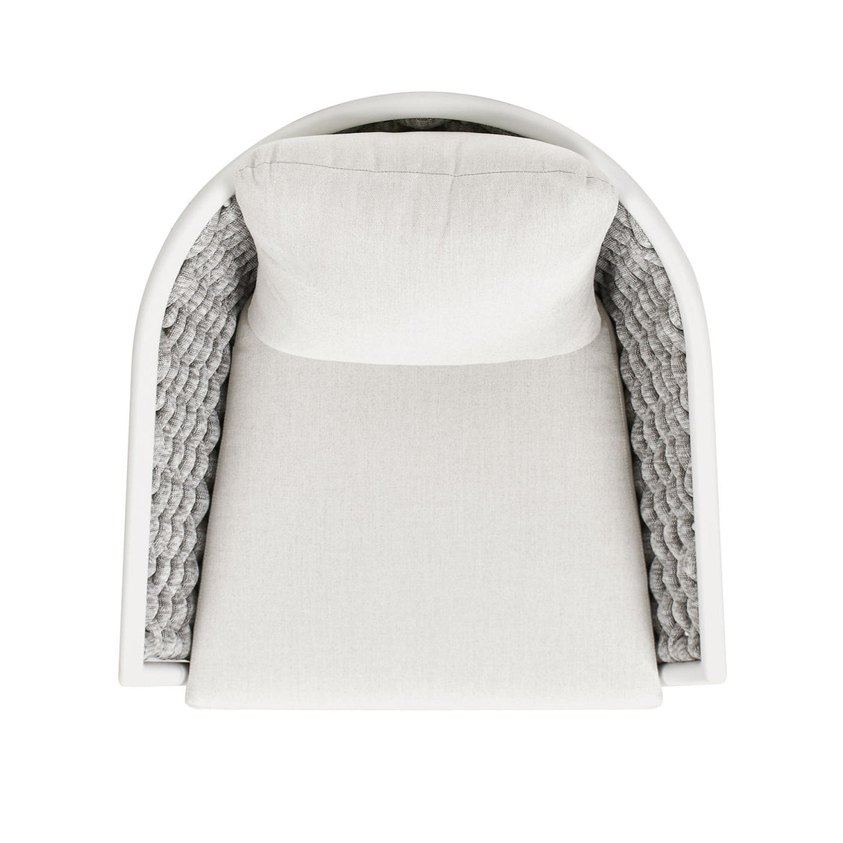 Rowan - Rope Barrel Back Patio Accent Arm Chair (Set of 2) - Optic White by Jennifer Taylor Home | Bel Furniture