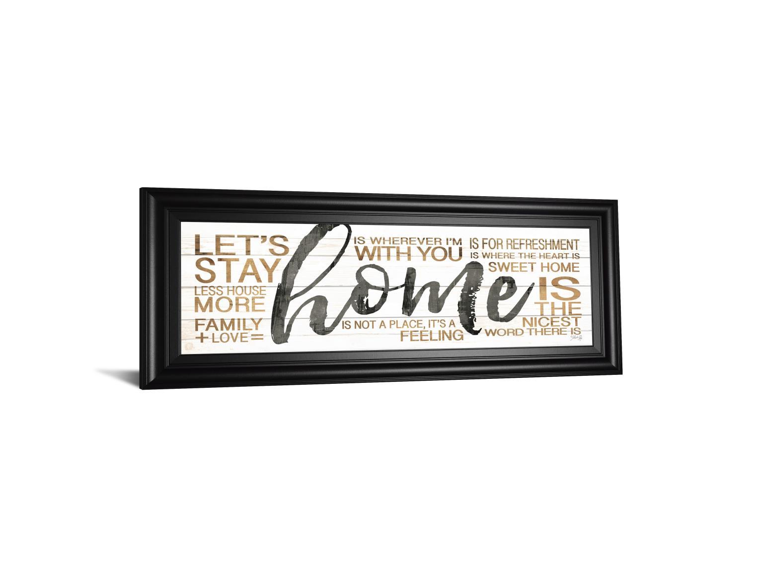 Home By Marla Rae - Framed Print Wall Art - White