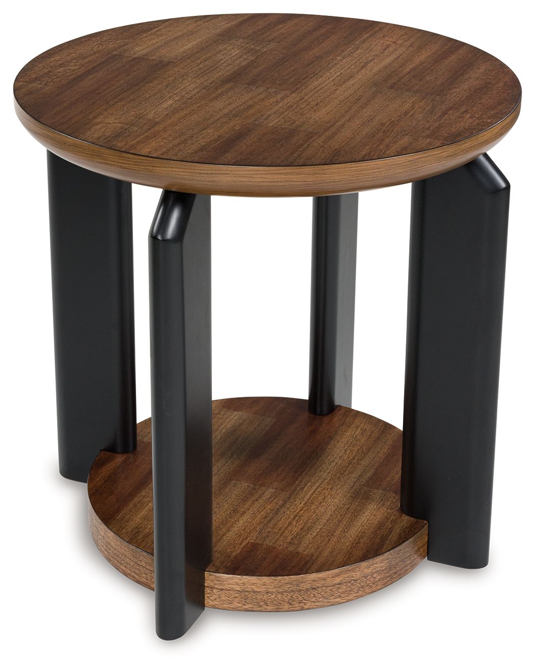 Kraeburn - Brown / Black - Round End Table by Signature Design by Ashley® | Bel Furniture