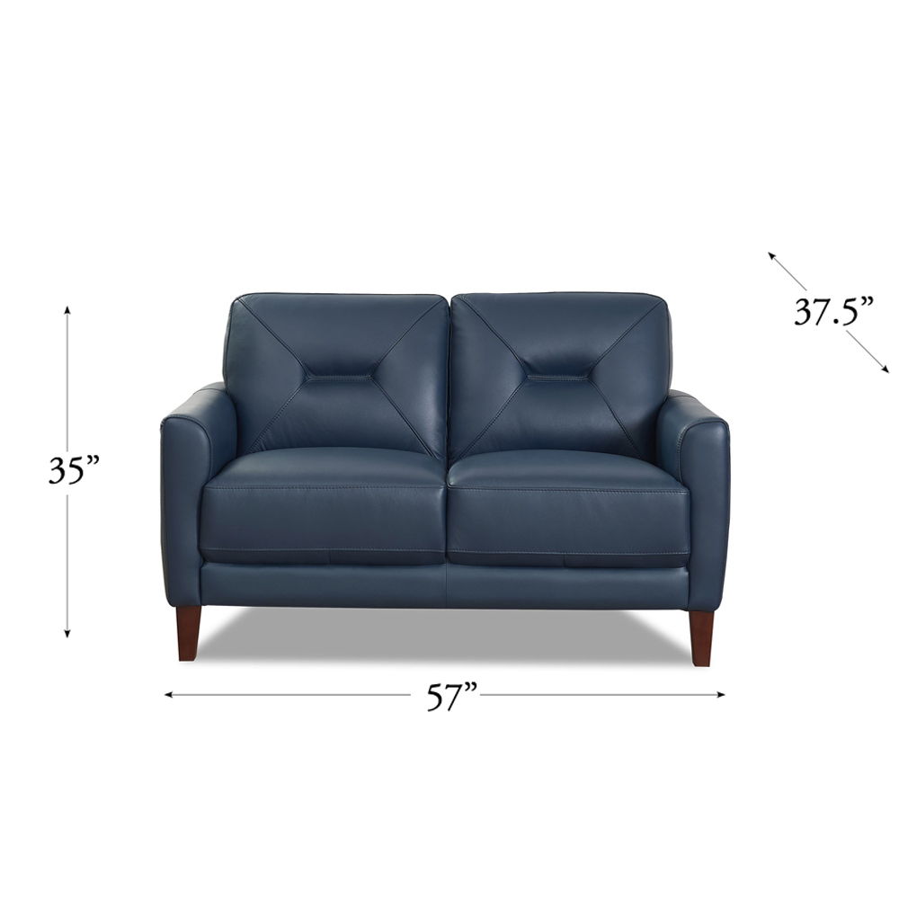 Mavis - Leather Loveseat