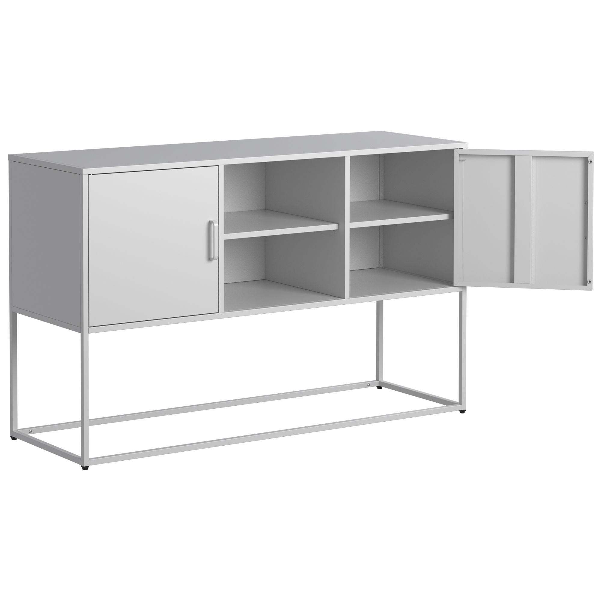 Modern Sideboard Buffet With Plenty Of Storage Space, Anti-Tilt Mechanism, Elegant Handles, Silent Magnetic Closure And Eco-Friendly Finish For Kitchen, Dining Room And Living Room