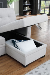 Lucca - Reversible Sleeper Sectional Sofa With Storage Chaise