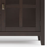 Artisan - Large Sideboard Buffet - Dark Chestnut Brown by Simpli-Home | Bel Furniture