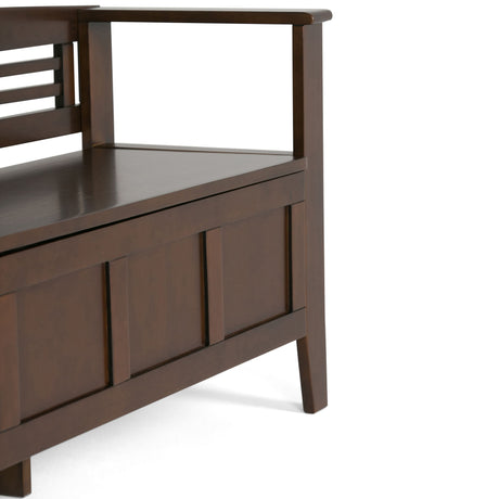 Adams - Entryway Storage Bench Handcrafted by Simpli-Home | Bel Furniture