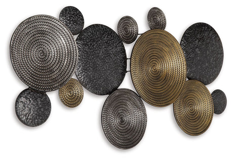 Emsley - Wall Decor - Metallic / Black / Gray - view 4