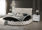 Brigitte Queen Storage Bed Ivory