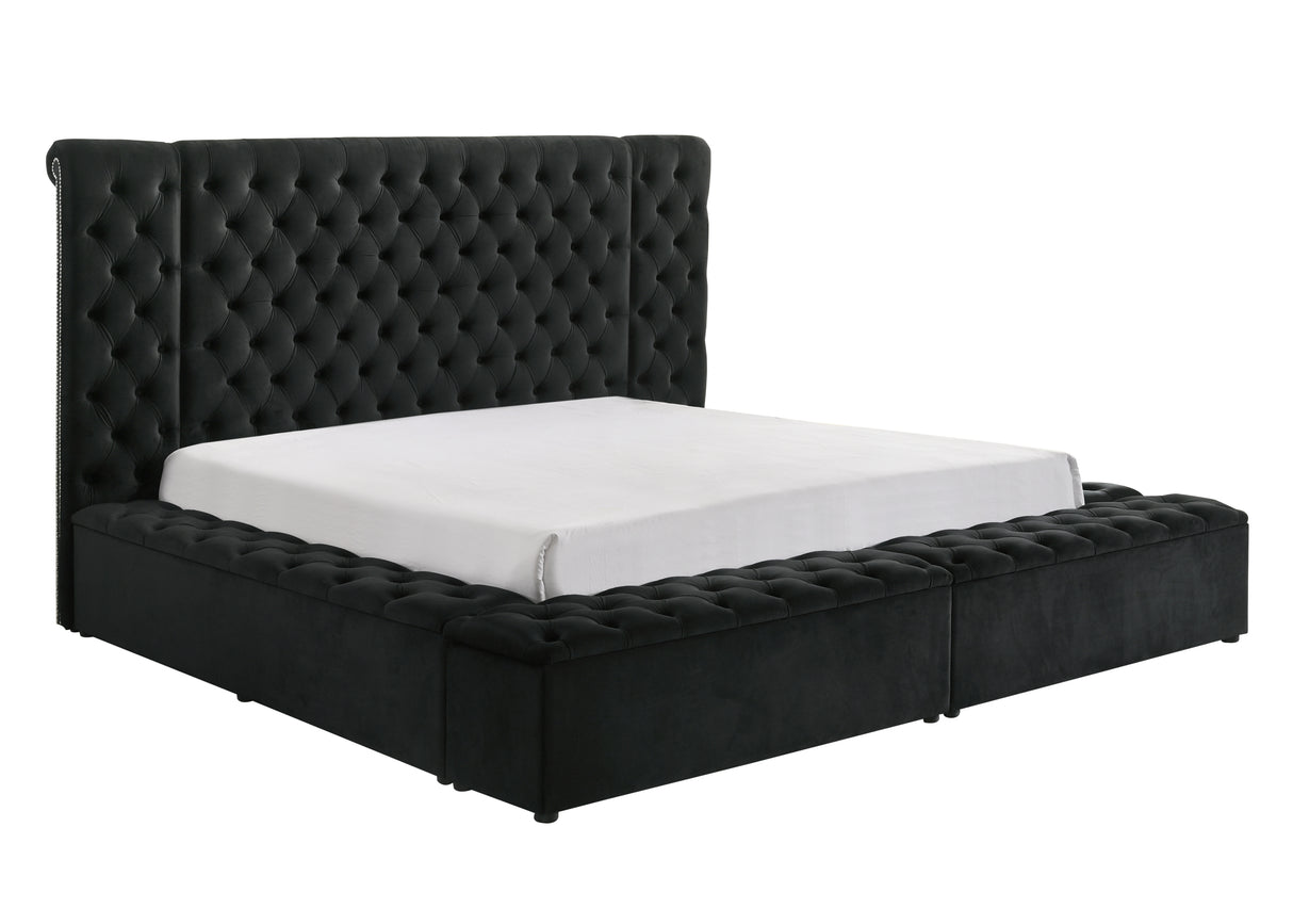 Liliana Storage Bed Black