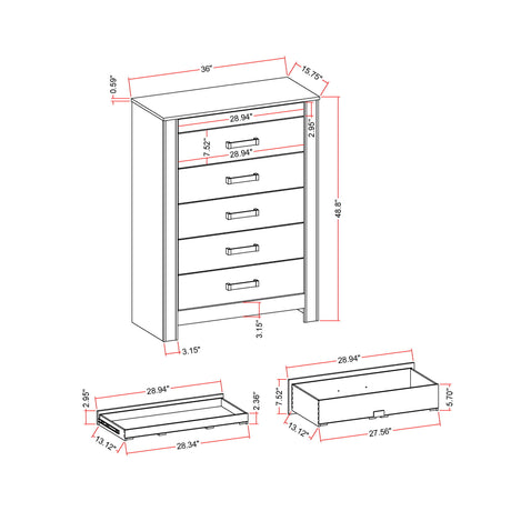 Lorenzo - Chest With Hidden Jewelry Compartment And Bar Handle - Silver - view 3