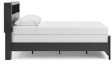Broachmyn - Lighted Bookcase Panel Bed