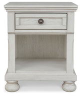 Robbinsdale - Antique White - One Drawer Night Stand by Signature Design by Ashley® | Bel Furniture