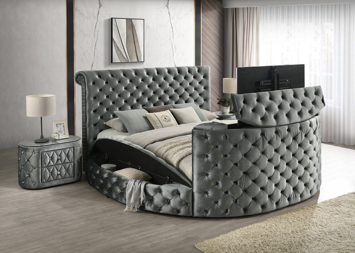 Voltare Night Stand Grey