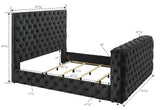 Josephine - Queen Bed With TV Lift - Black