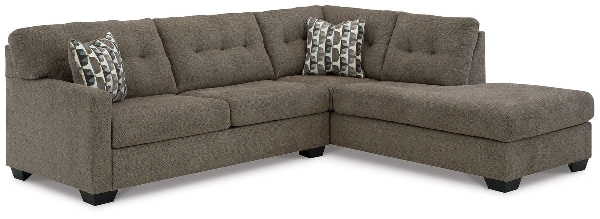 Mahoney - Sectional Dark Brown by Signature Design by Ashley® | Bel Furniture