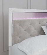 Altyra - White - King Panel Bed With Upholstered Headboard by Signature Design by Ashley® | Bel Furniture