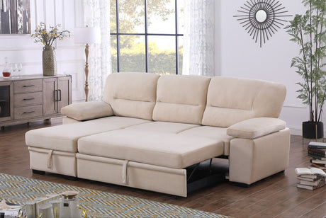 Kipling - Reversible Sleeper Sectional Sofa Chaise by Lilola Home | Bel Furniture
