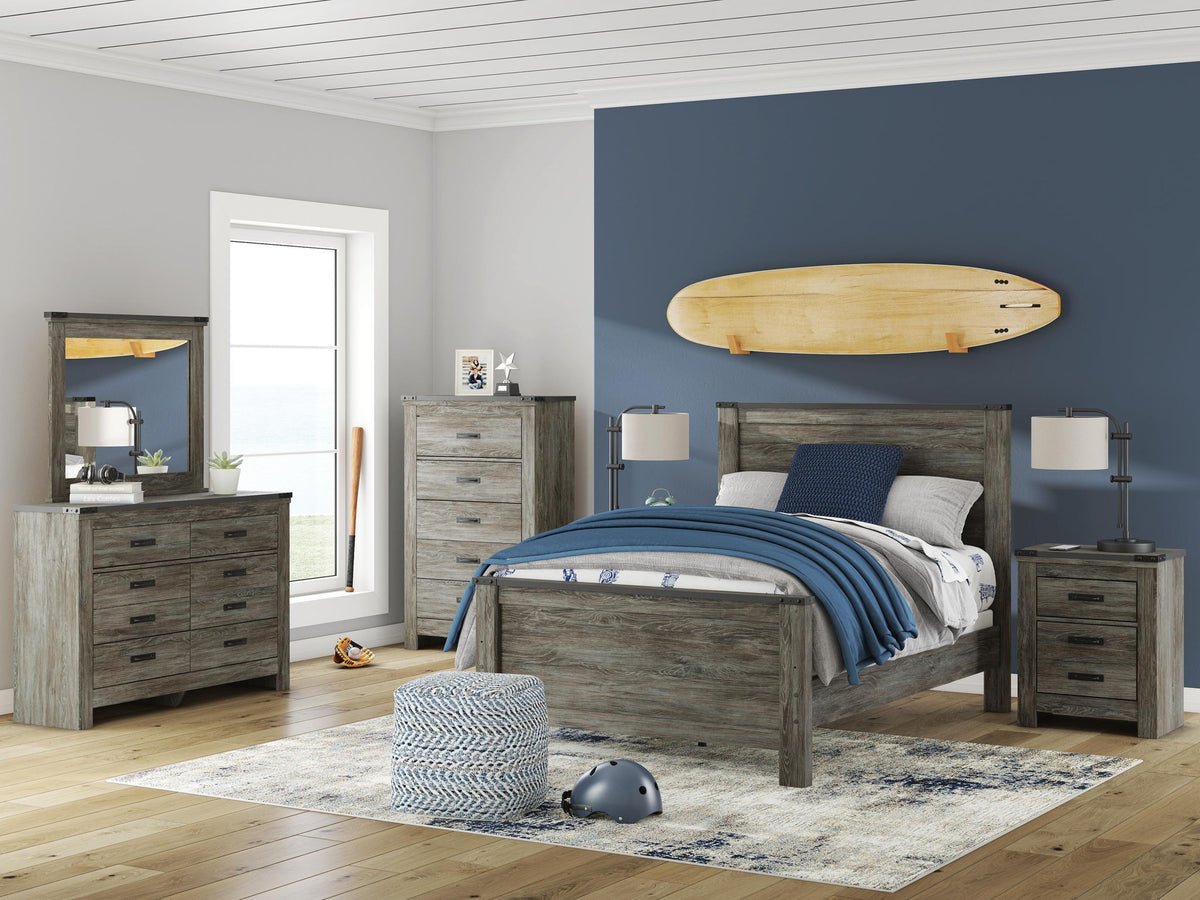 Frandern - Bedroom Mirror - Gray - view 2