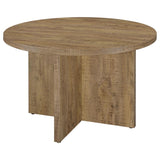 Jamestown - Round Composite Wood Dining Table - Mango by CoasterEveryday | Bel Furniture