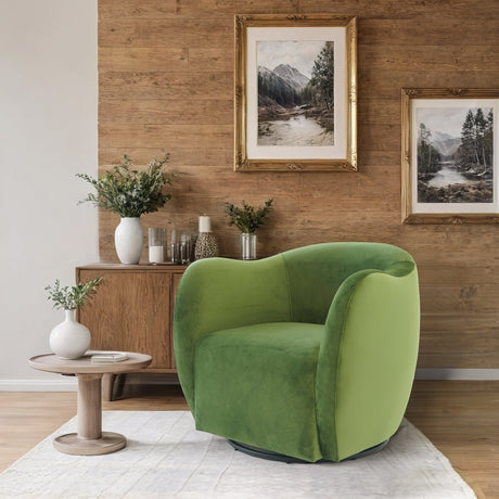 Renee - Swivel Chair - Green by Ashcroft Furniture | Bel Furniture