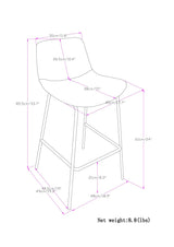 Jolie - Contemporary Stool (Set of 2)