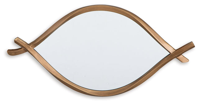 Bartner - Antique Gold Finish - Accent Mirror by Signature Design by Ashley® | Bel Furniture