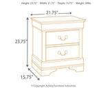 Alisdair - Reddish Brown - Two Drawer Night Stand by Signature Design by Ashley® | Bel Furniture