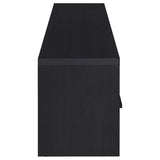 Murray - 70" 2-Door TV Stand Media Console - Black by Coaster Fine Furniture | Bel Furniture