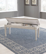 Skempton - White - Storage Bench by Signature Design by Ashley® | Bel Furniture