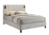 Freya King / Queen Bed Light Grey