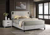 Freya King / Queen Bed Light Grey