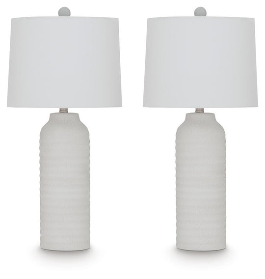 Vauville Poly Table Lamp (Set of 2) White