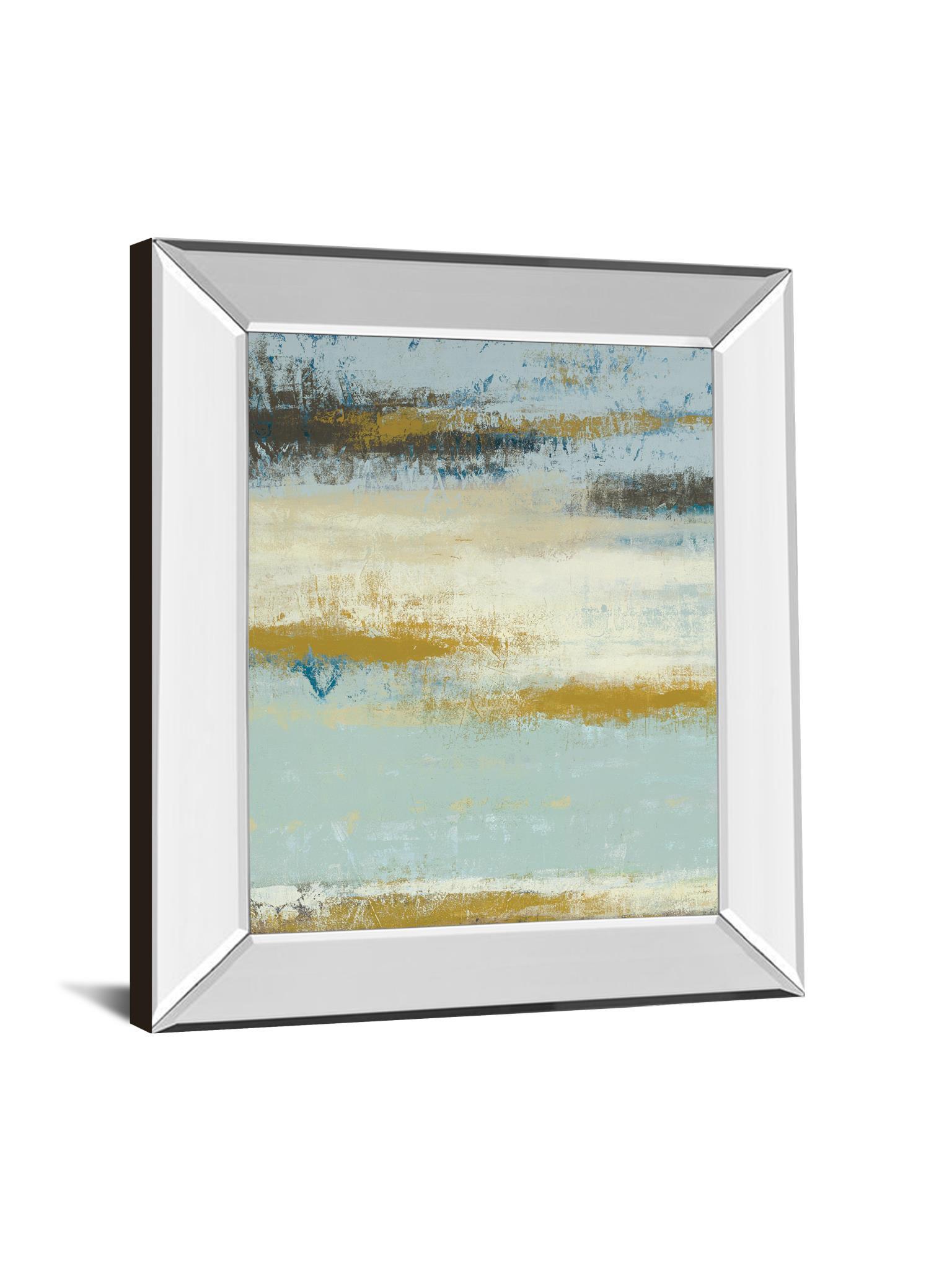 Ocean View By Vindedzis - Mirror Framed Print Wall Art - Blue