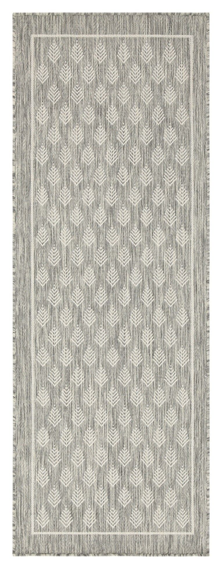 Sunshine - 5'3" X 7'3" Indoor, Outdoor Polypropylene Area Rug - Silver