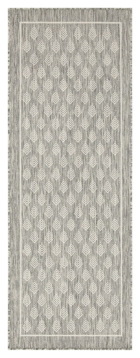 Sunshine - 2'7" X 7'3" Indoor / Outdoor Area Rug Polypropylene Gray by Icona Home Decor | Bel Furniture