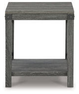 Freedan - Square End Table - Grayish Brown