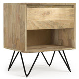Hunter - Nightstand - Natural by Simpli-Home | Bel Furniture