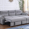 Ashton - Reversible Sleeper Sectional Sofa Chaise by Lilola Home | Bel Furniture