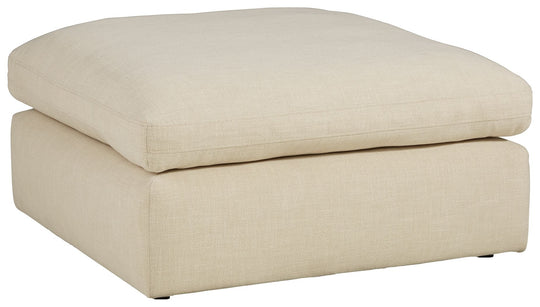Elyza Oversized Accent Ottoman Linen