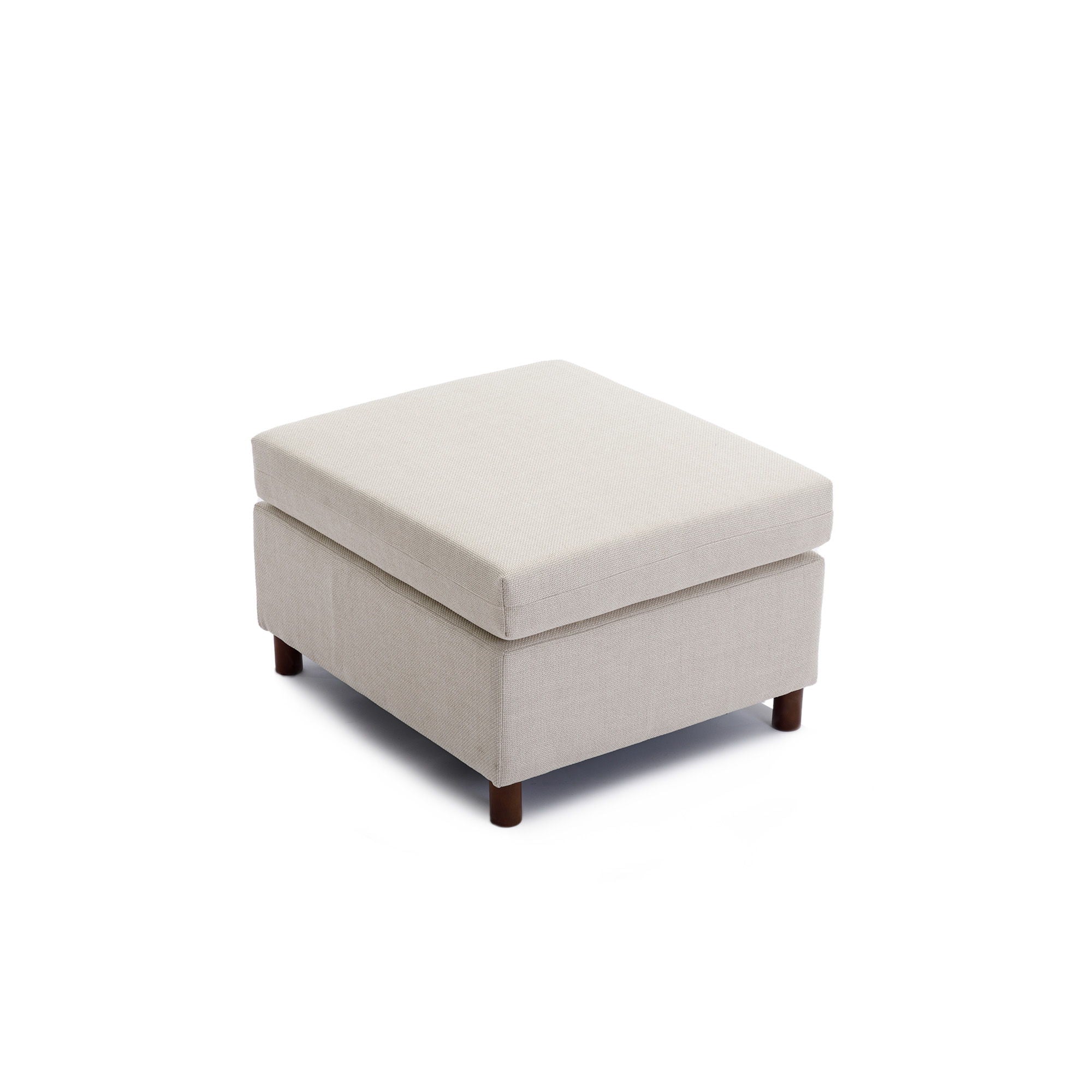 4 Seat Module Sectional Sofa Couch With 2 Ottoman For Living Room, Seat Cushion And Back Cushion Non-Removable And Non-Washable