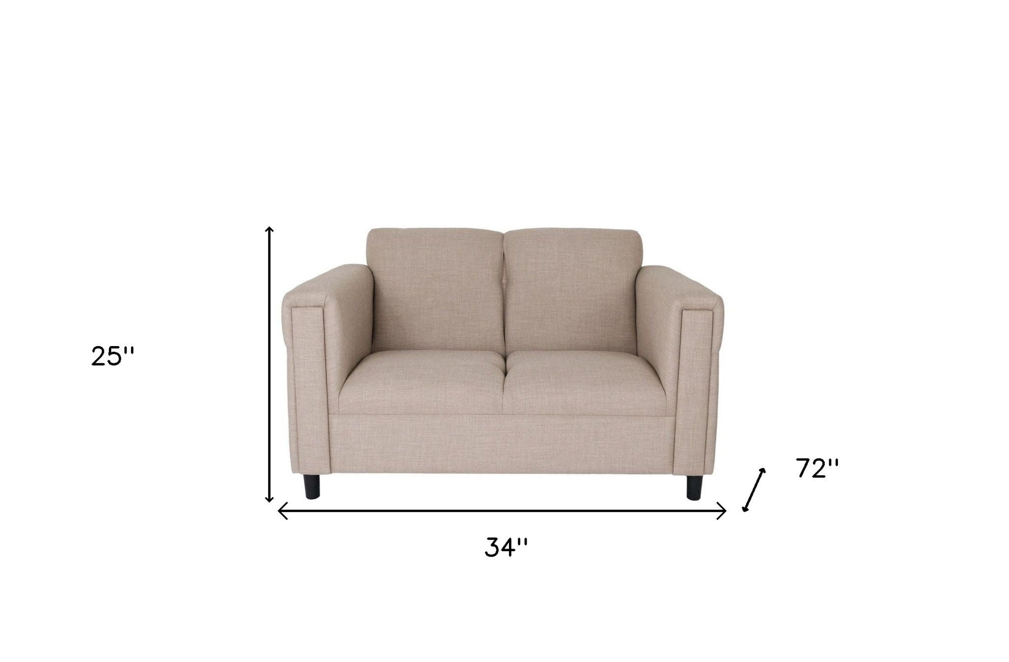 2 Piece Five Person Seating Set - Deep Taupe