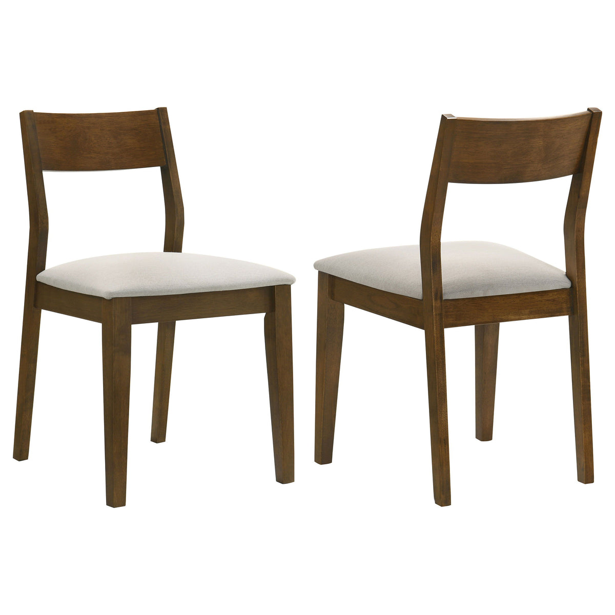 Almonte - Dining Chair Upholstered Seat (Set of 2) - Dark Brown by Coaster Fine Furniture | Bel Furniture